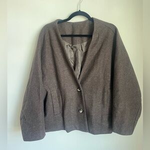 Elegant Brown Women's Blazer